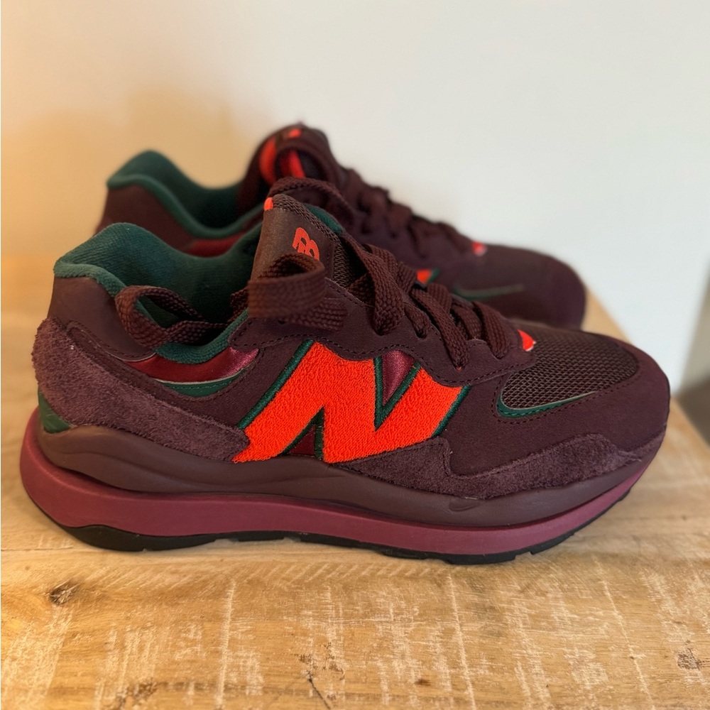 New Balance Burgundy and Red Sneakers